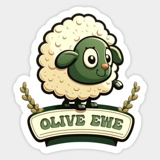 I Love You (Olive Ewe) Sticker